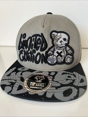 Top Level “Limited Edition” Bear Snapback Hat Adjustable